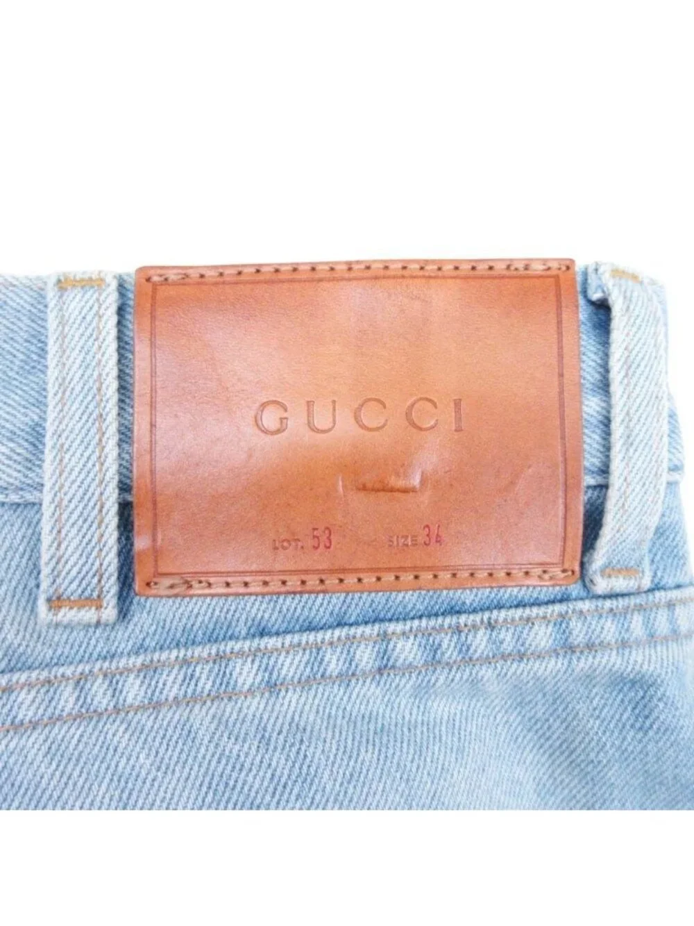 Gucci Michele Era Tapered Denim Pants Jeans Sherry Line Selvedge Indigo 34